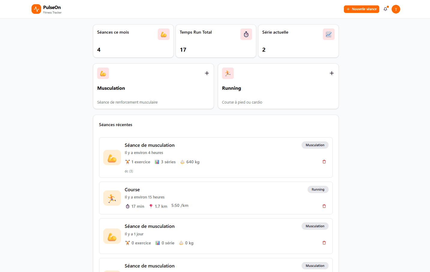 Aperçu du projet PulseOn
